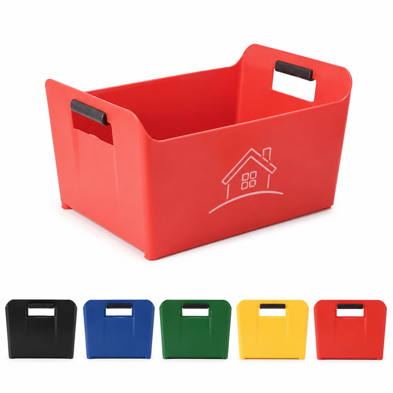 Handled Stackable Plastic Ice Bucket