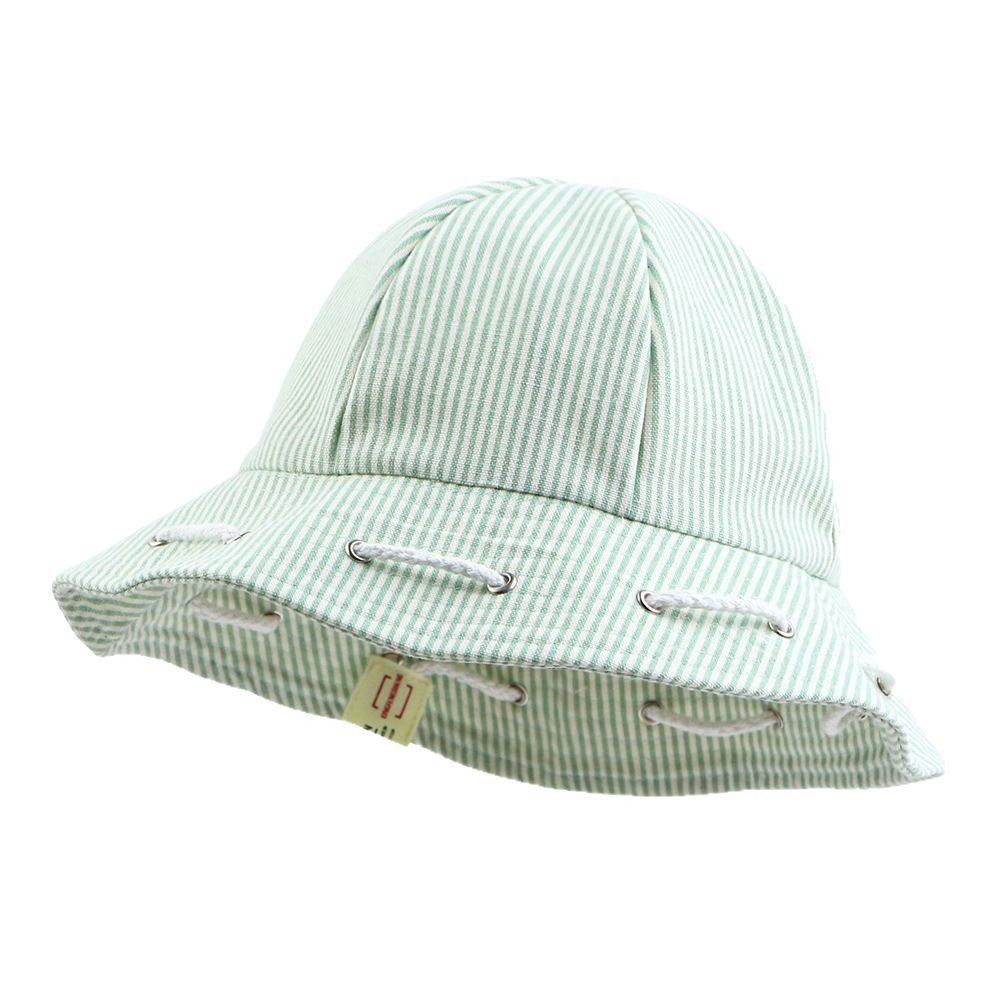 Striped Cotton Bucket Sun Hat — view 2
