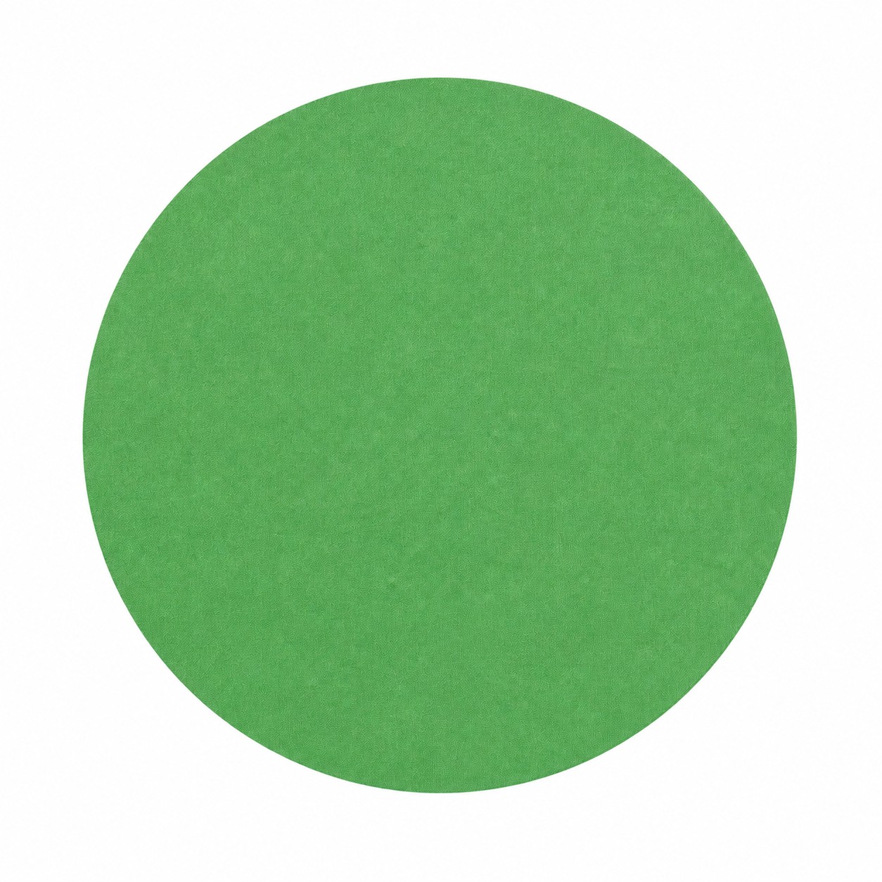 Eight Inch Round Fabric Mouse Pad — Green