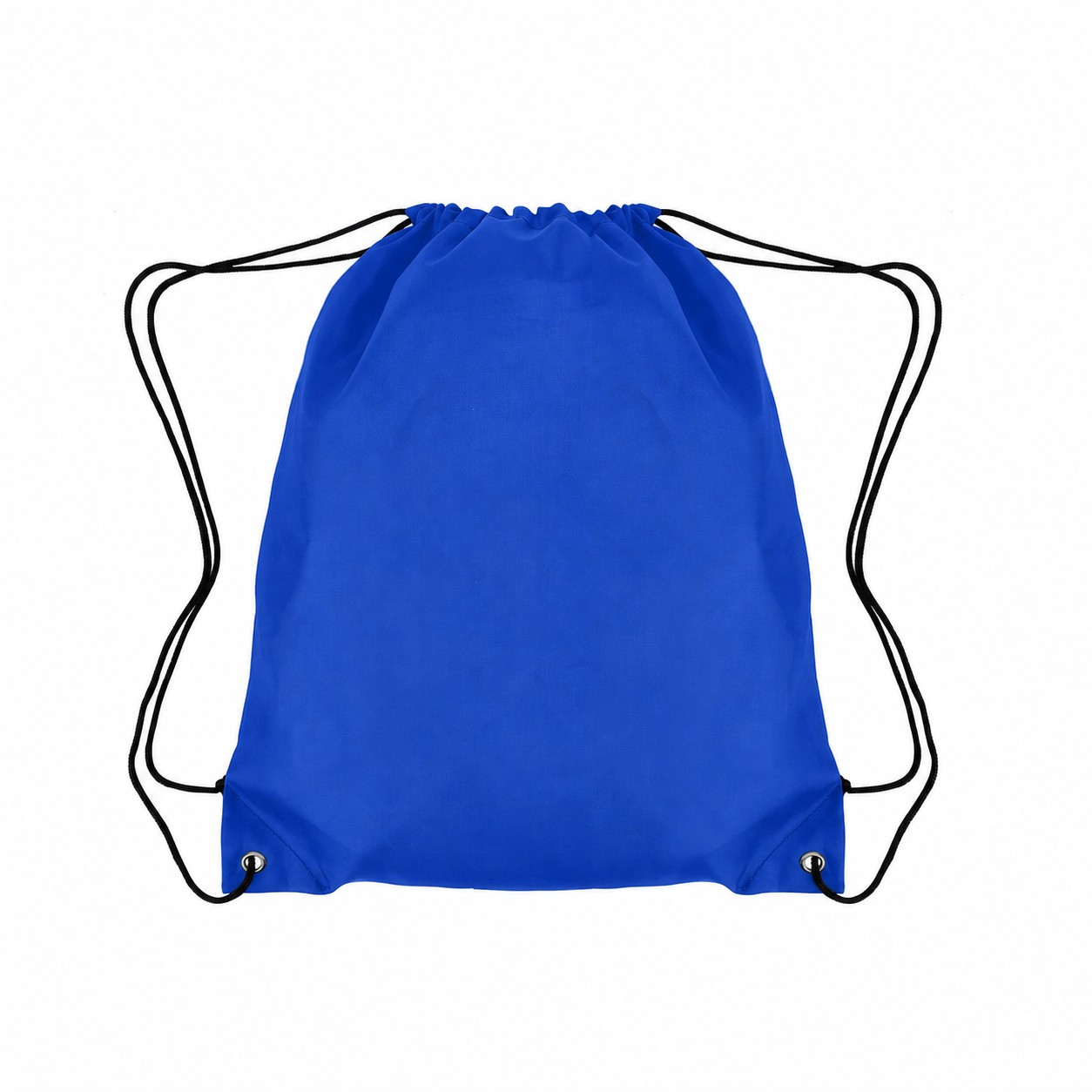 Drawcord Closure 210D Polyester Drawstring Bag — Royal Blue