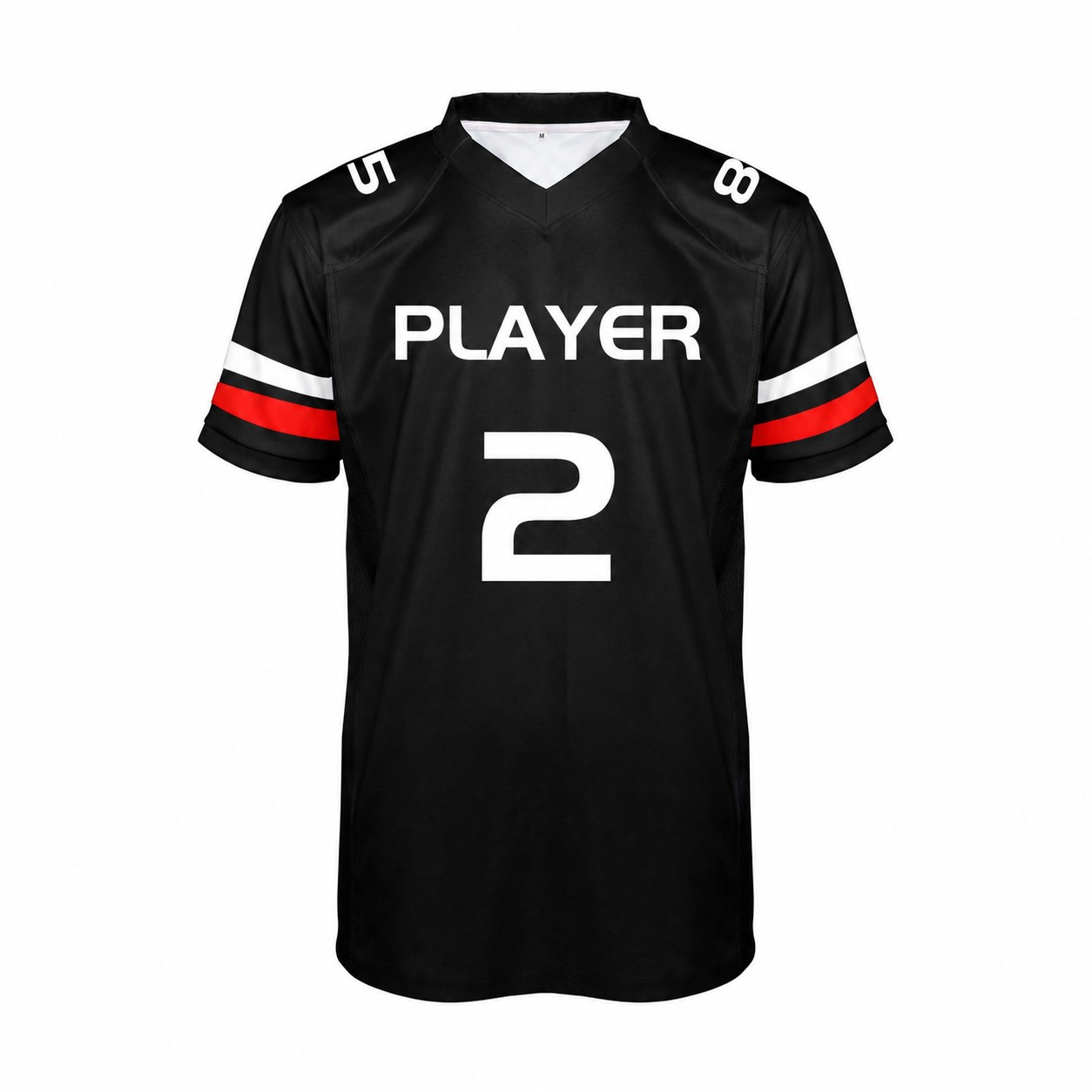 Polyester Rugby Team Jersey — Black