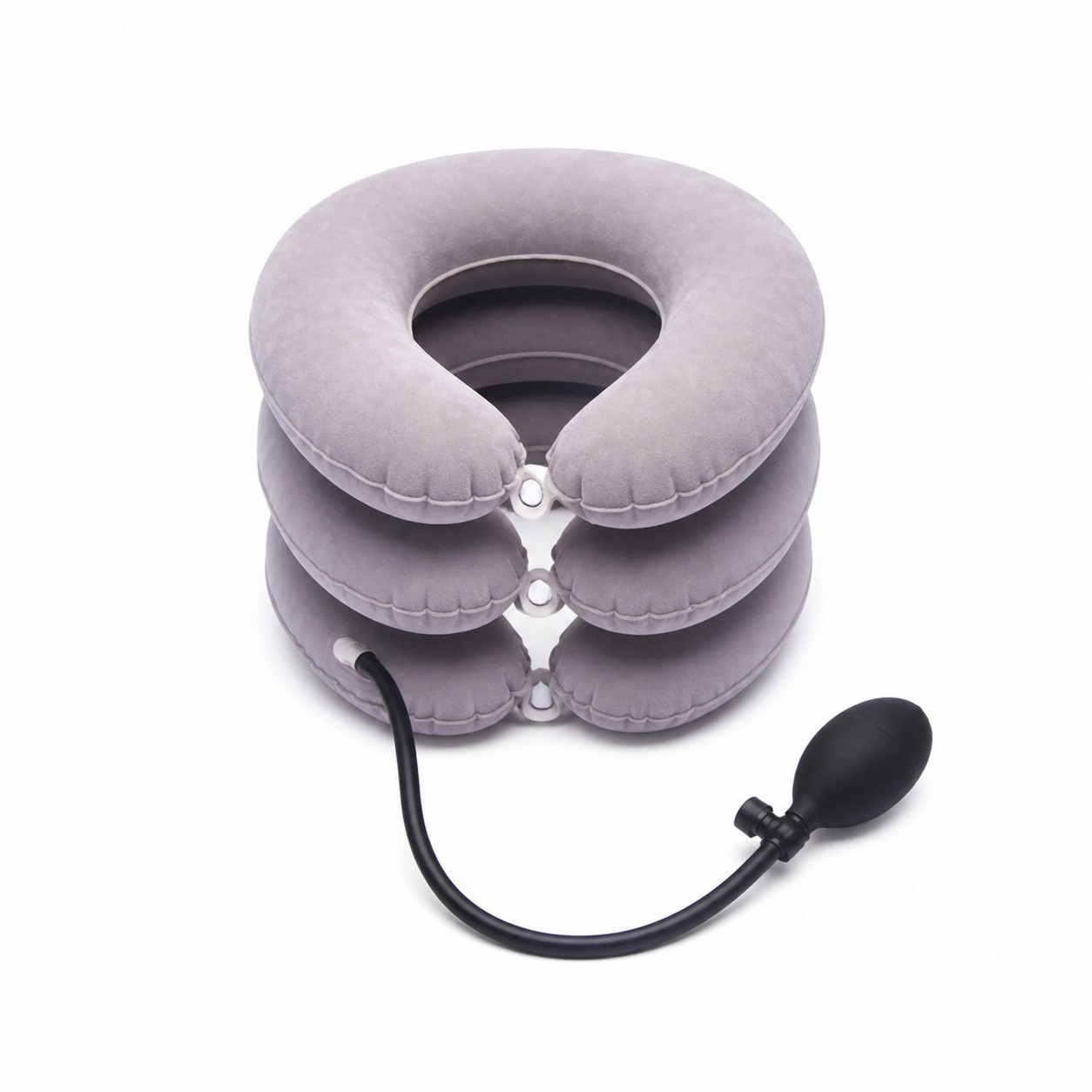 Three Chamber Flannel Inflatable Neck Pillow — view 2