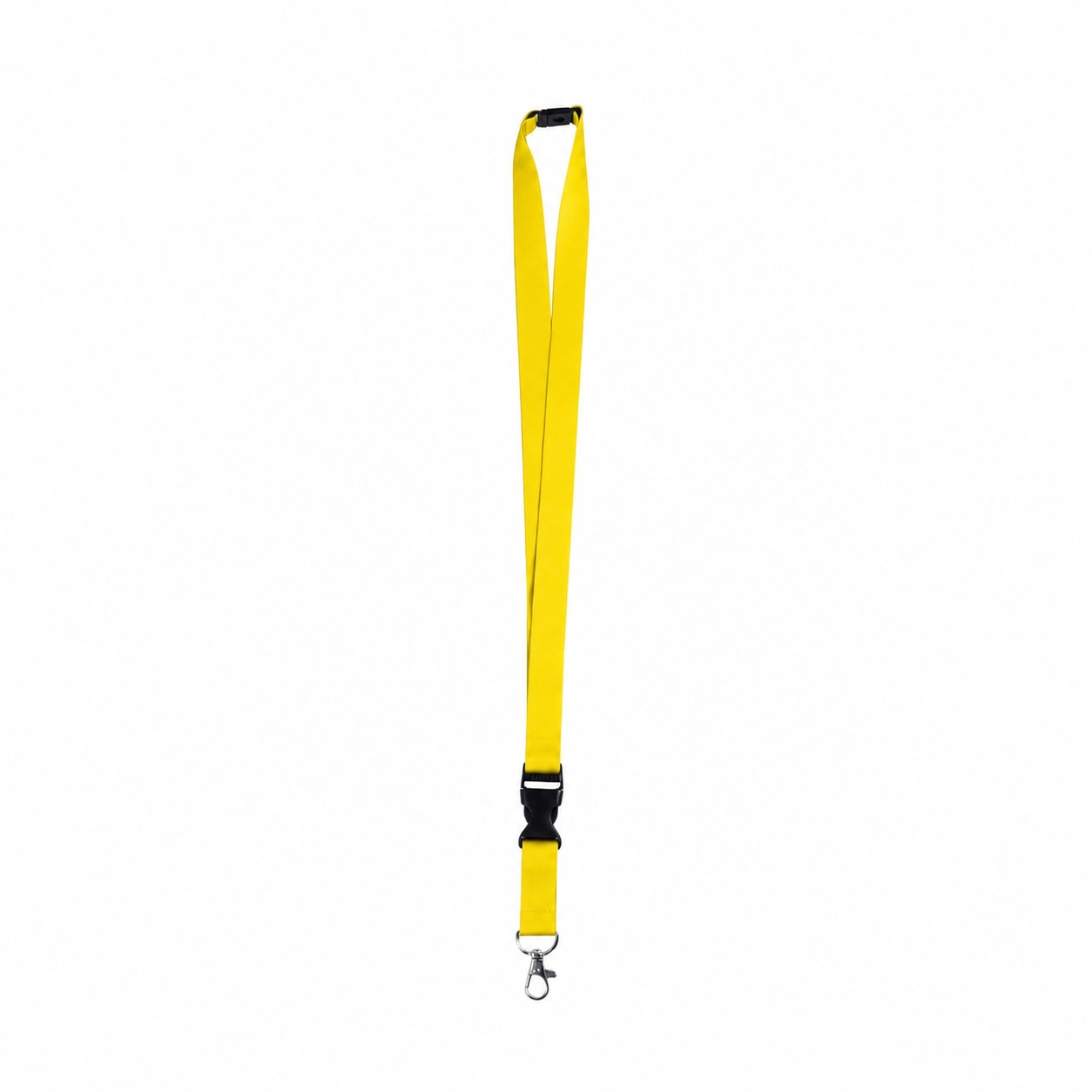 Polyester Breakaway Lanyard With Buckle Release — Yellow