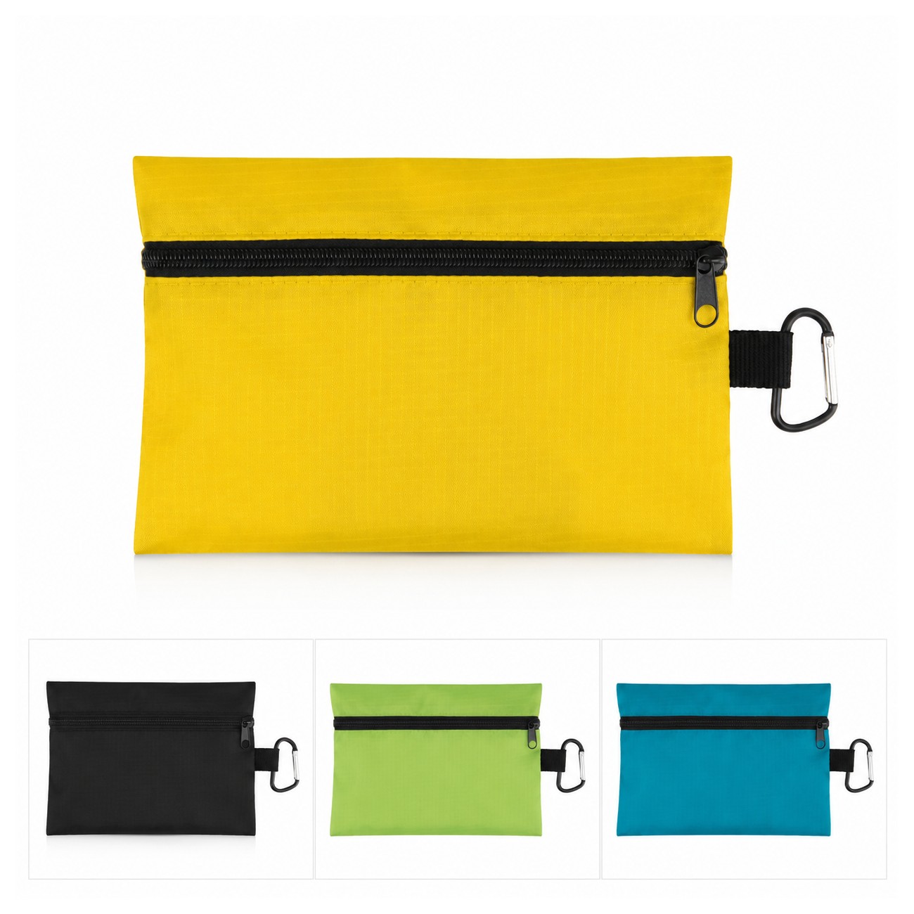 Ripstop Yellow Travel Pouch