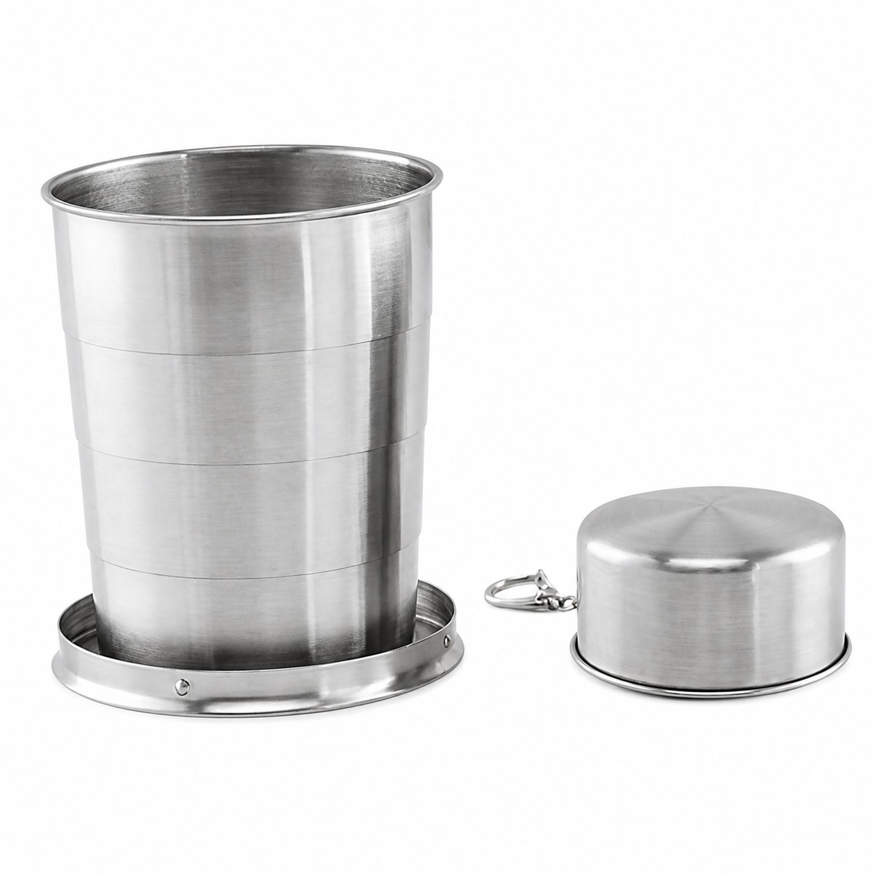 Telescoping Stainless Steel Cup With Carry Hook — view 2