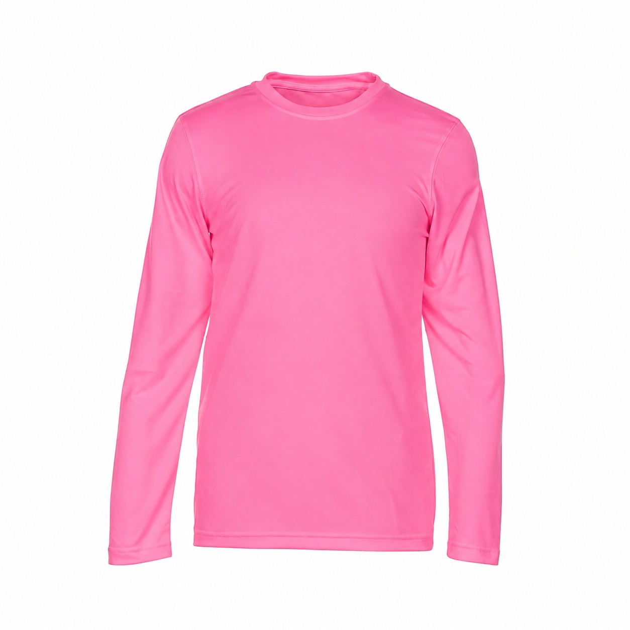Polyester Stain Release Long Sleeve Shirt — Pink
