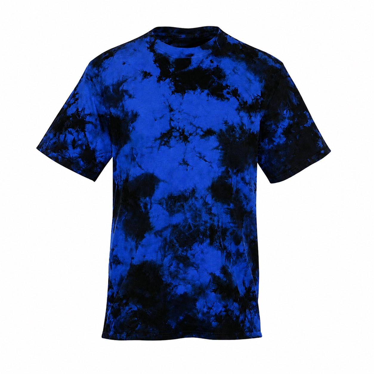 Crystal Dyed Cotton Crewneck Tee — Blue