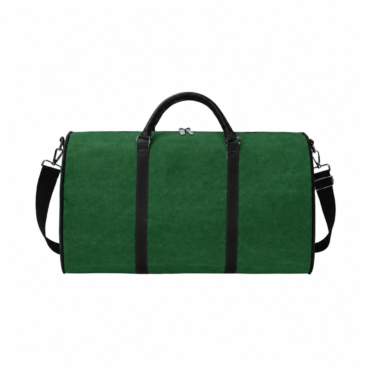 Canvas Zippered Storage Duffel Bag — Green