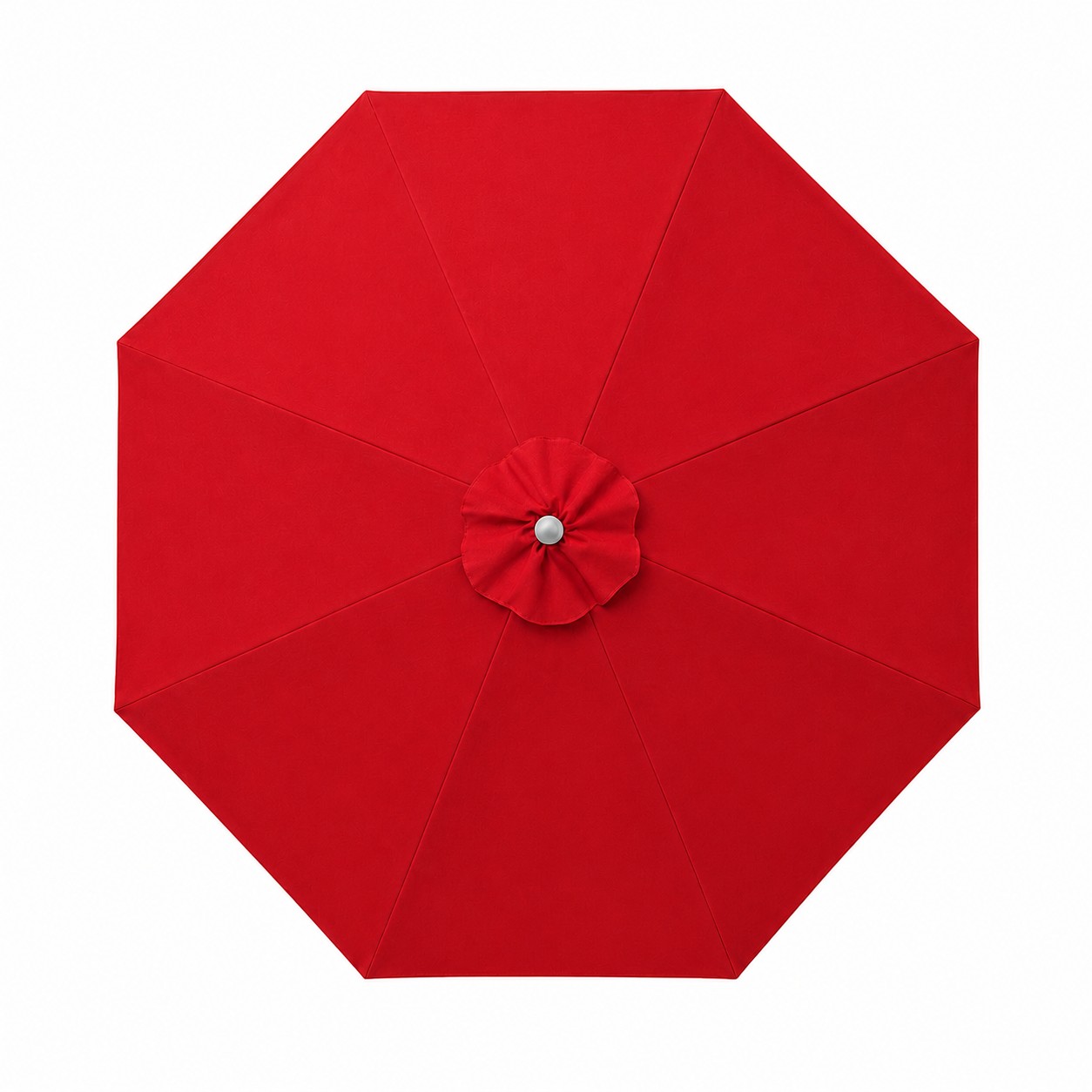 Nine Foot Commercial Market Umbrella — Red