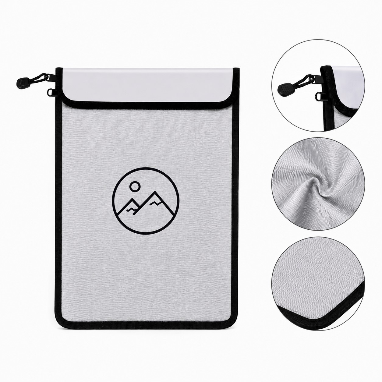 Dual Zip Large Document Organizer Bag
