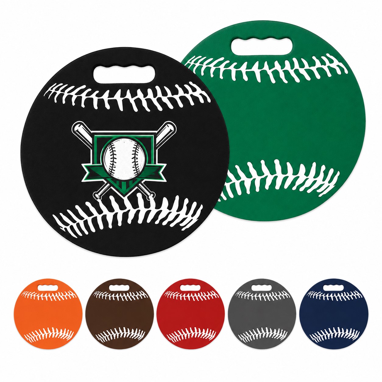 Round Baseball Polyester Foam Seat Pad