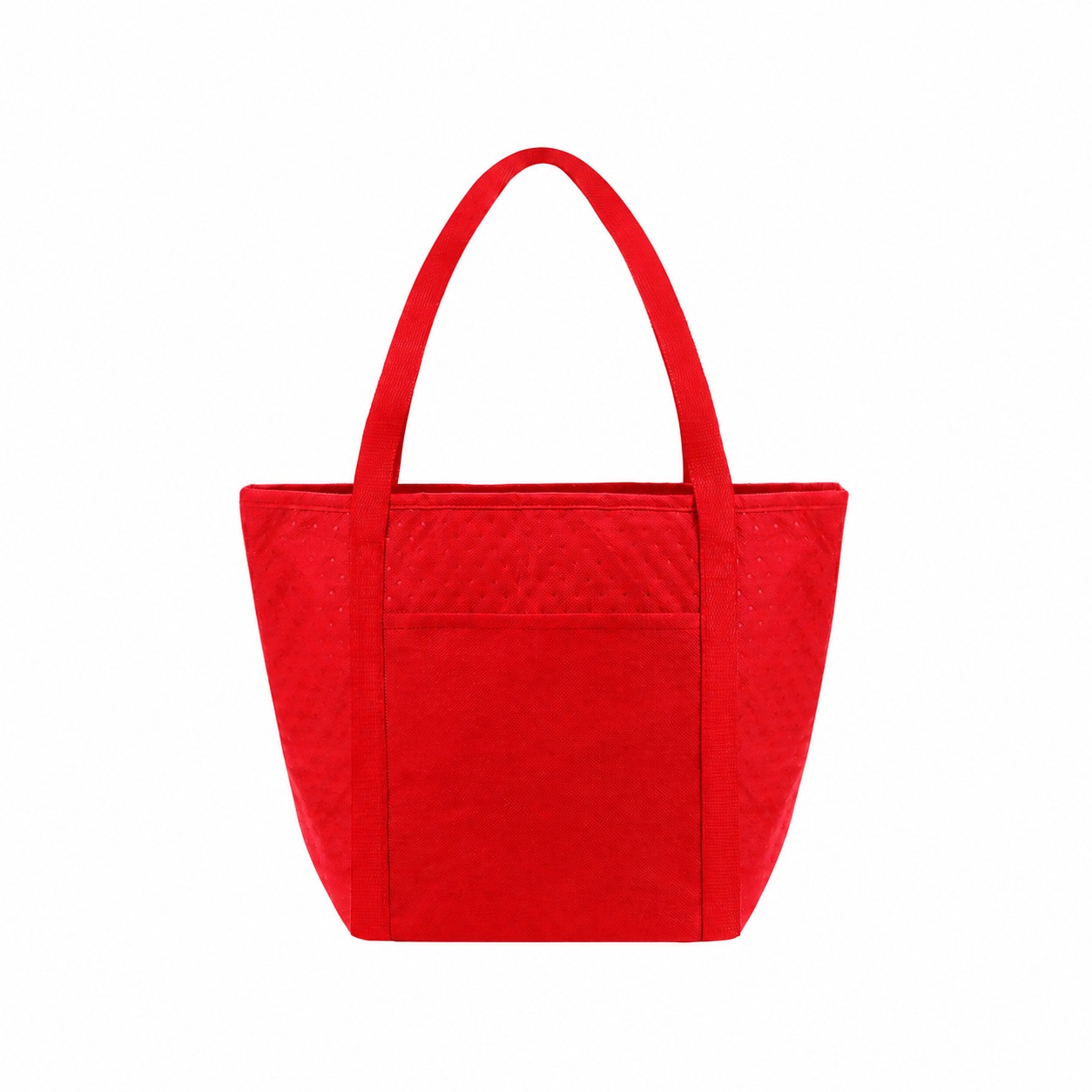 Zipper Roomy Cooler Tote — Red
