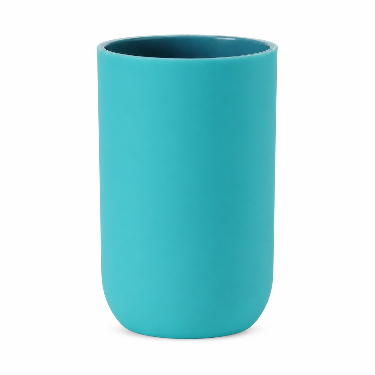 Durable Plastic Bathroom Tumbler Cup — Turquoise Blue