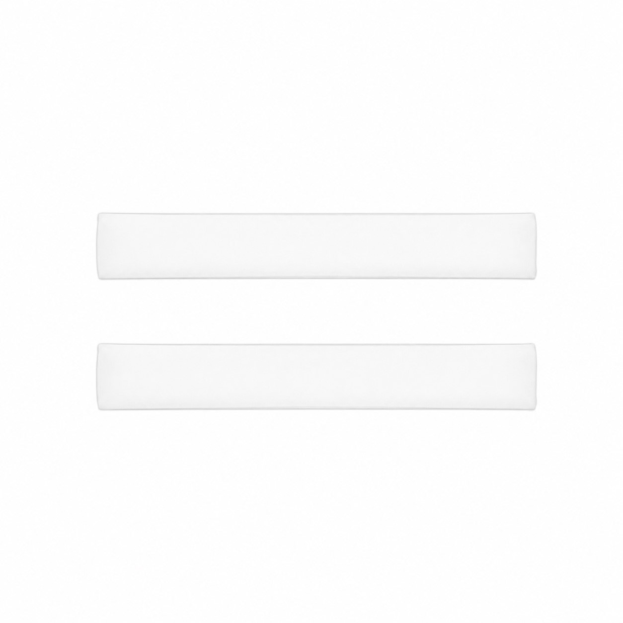 Lightweight Polyester Sports Headband — Clear White