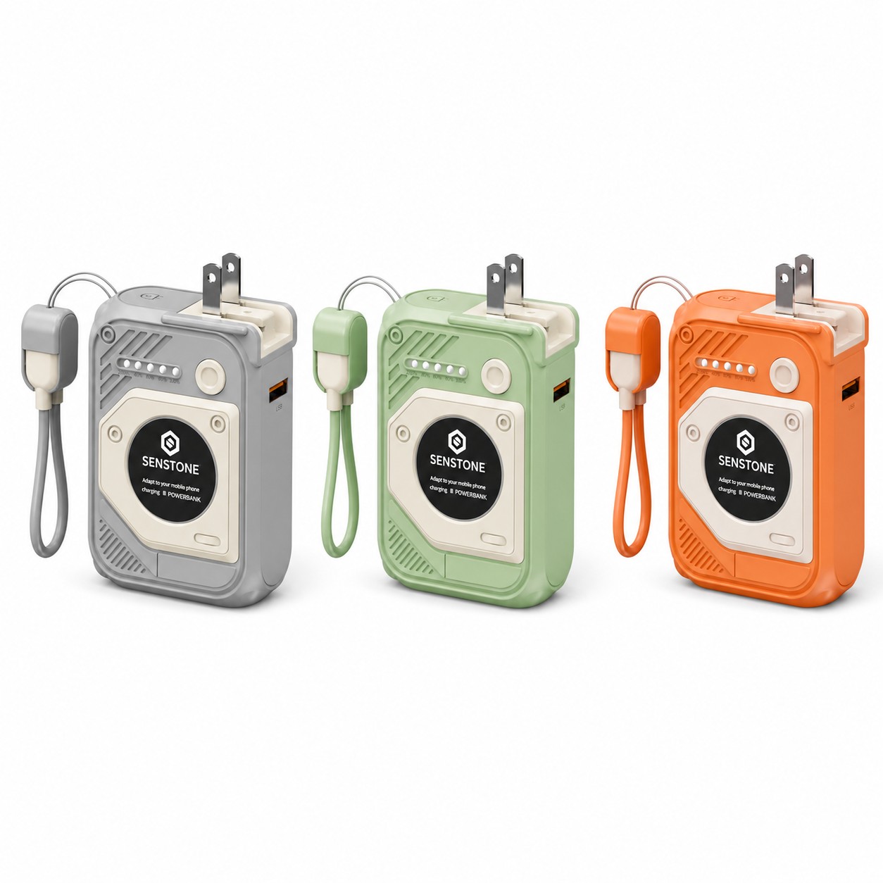 Portable Magnetic Power Bank Adapter Set