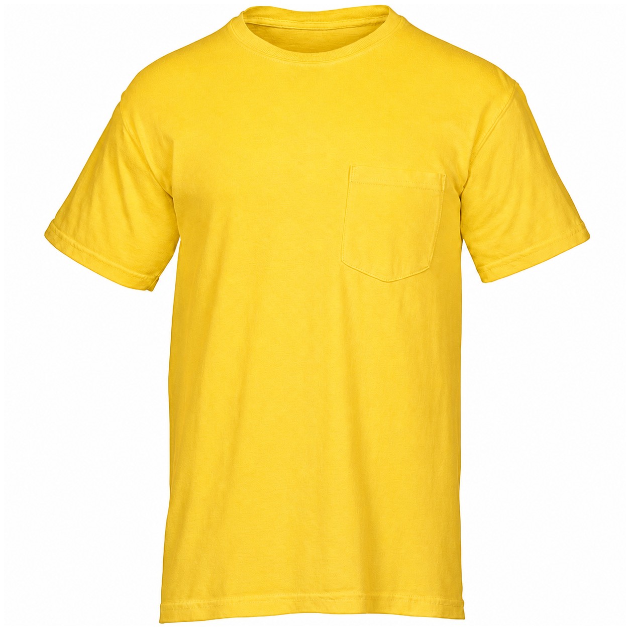 Garment Dyed Ringspun Pocket Tee — Yellow