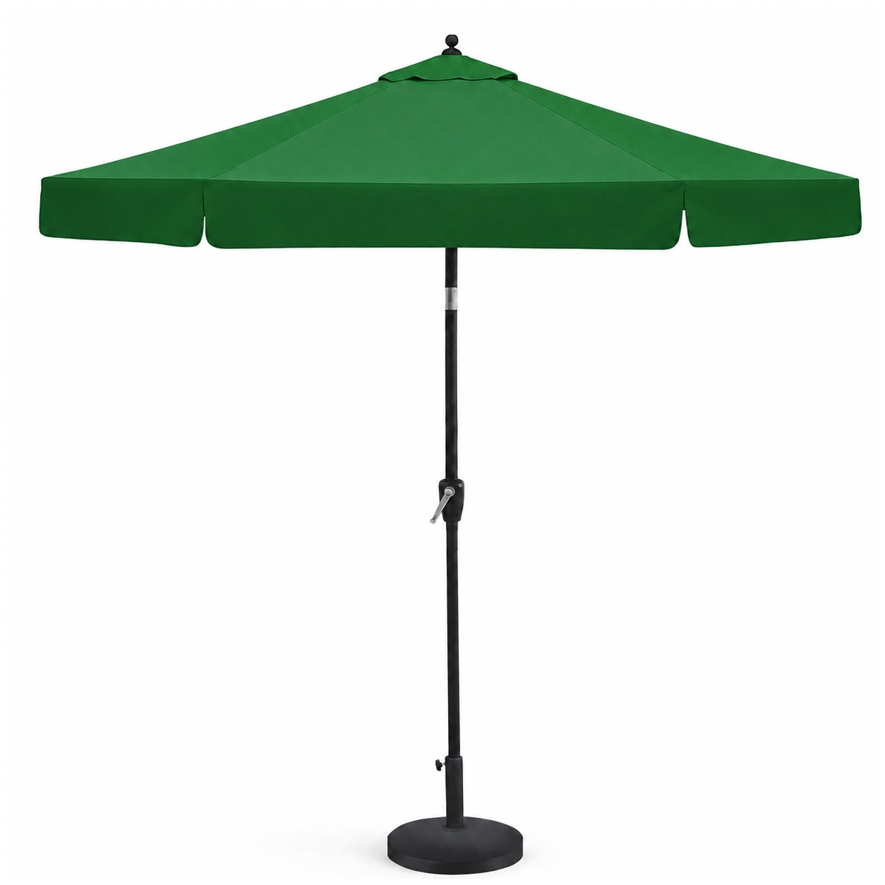 Aluminum Market Patio Umbrella With Auto Tilt — Green