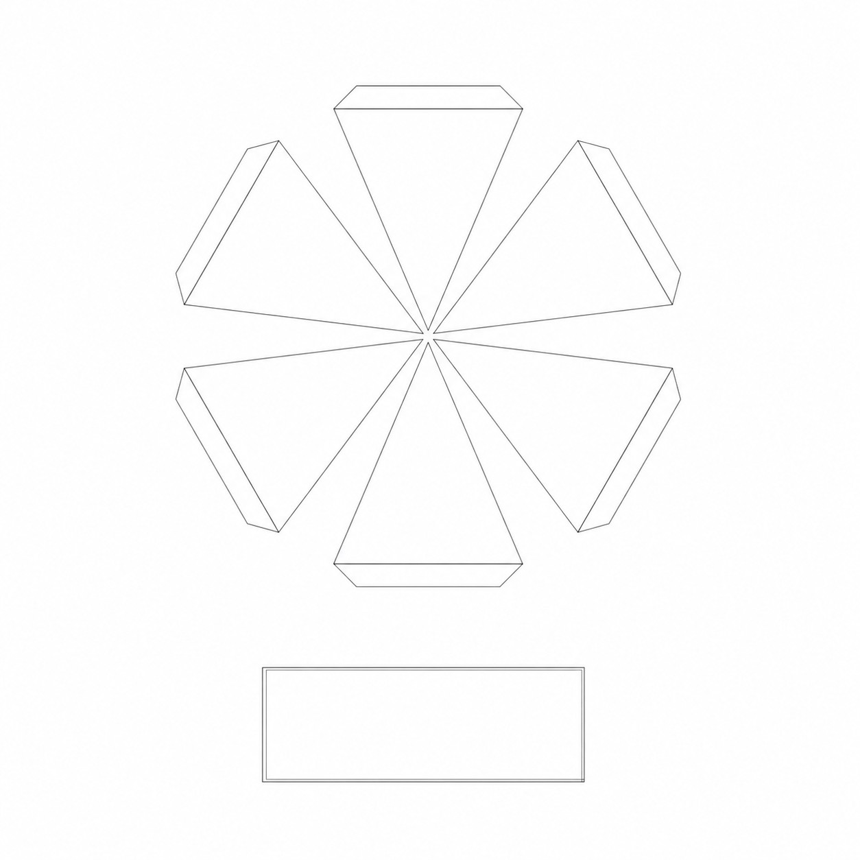 Portable Beech Pole Sun Umbrella — Clear White
