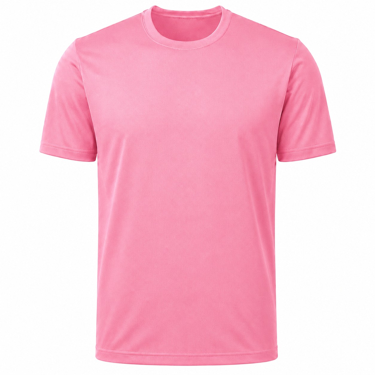 Moisture Wicking Polyester Athletic Tee — Pink