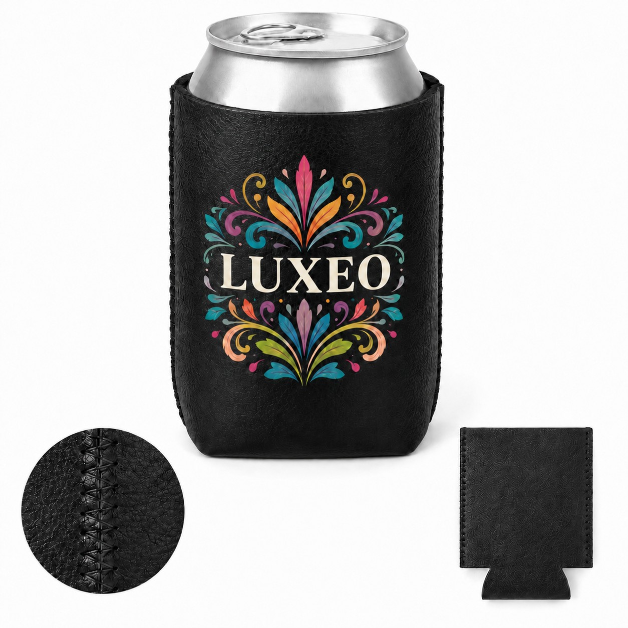 PU Leather Can Cooler Sleeve