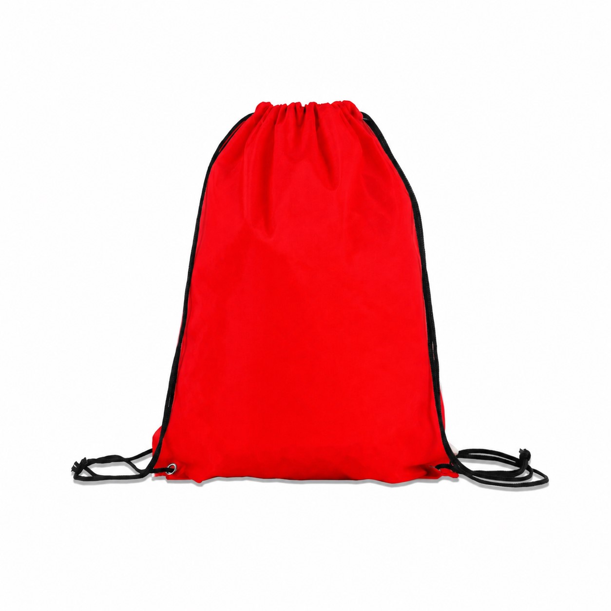 210D Polyester Ocean Drawstring Bag — Red