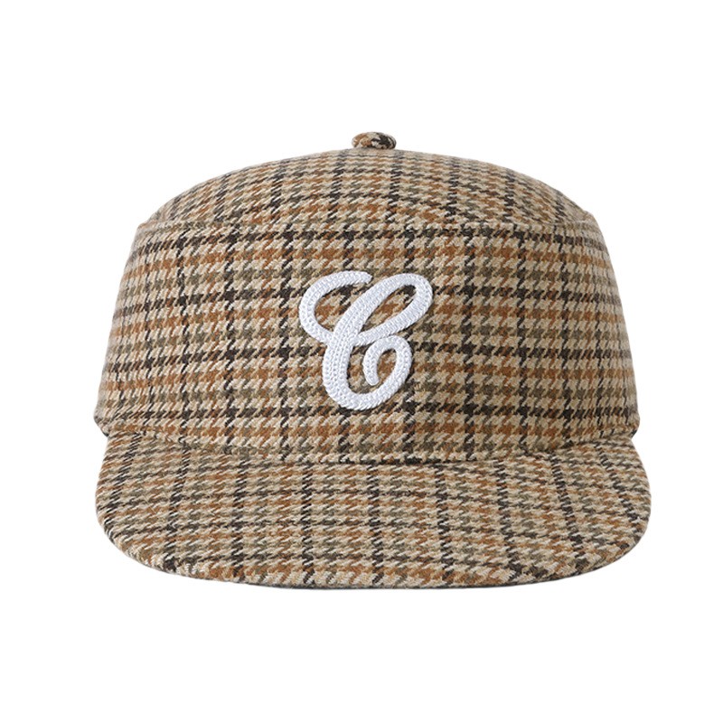 Polyester Patterned Flat Brim Cap — view 2
