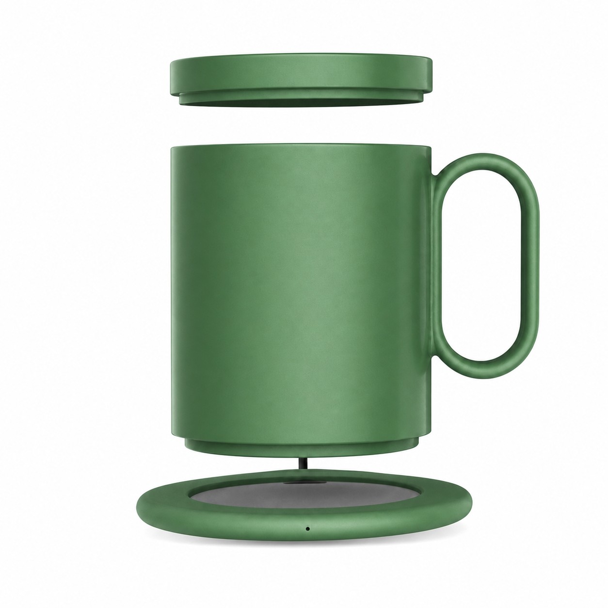 Desktop Warming Mug Charger Set — Green