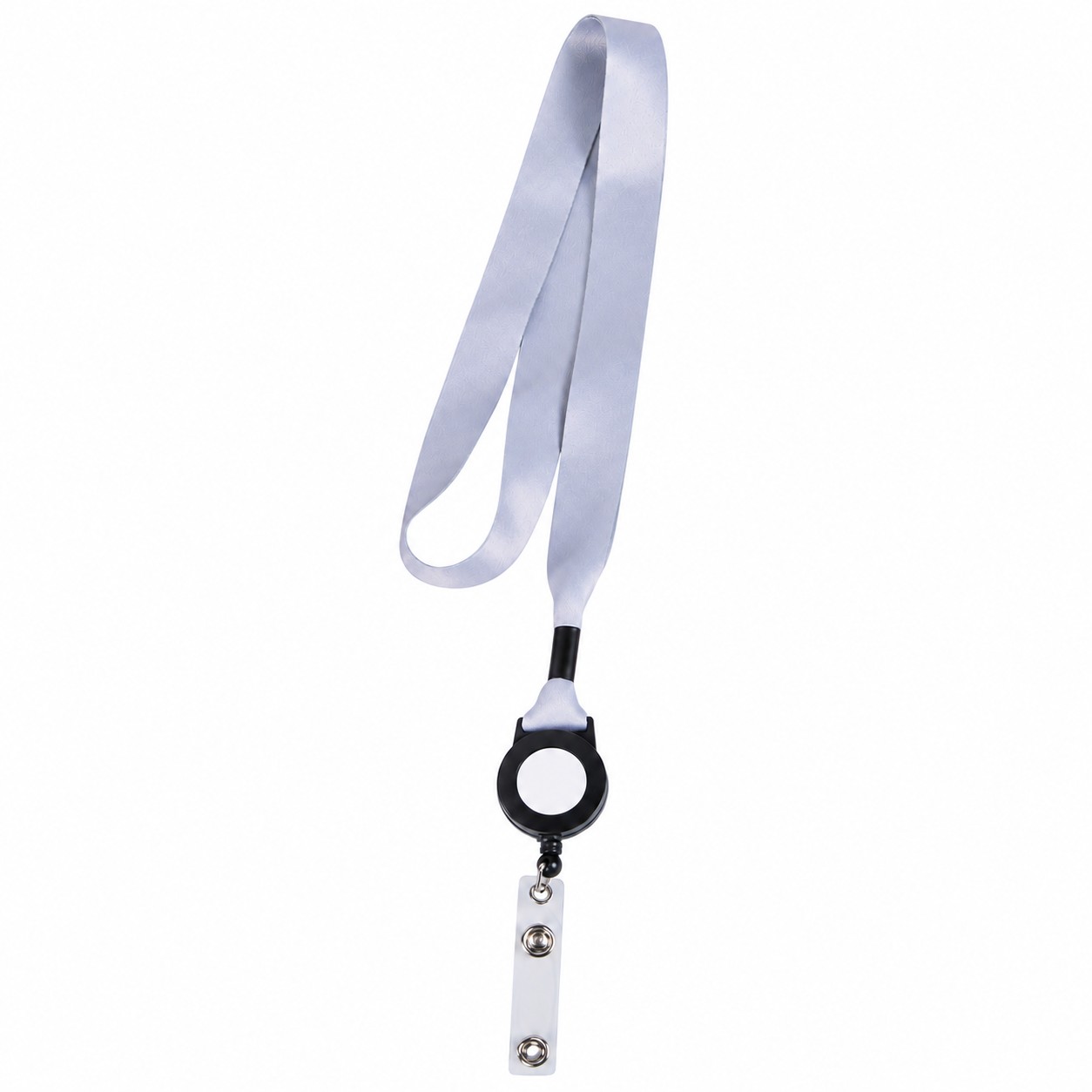 Polyester Badge Reel Lanyard With Metal Crimp — view 2