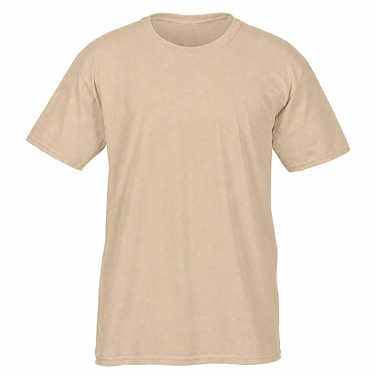 Soft Ringspun Cotton Crewneck Tee — Tan Beige