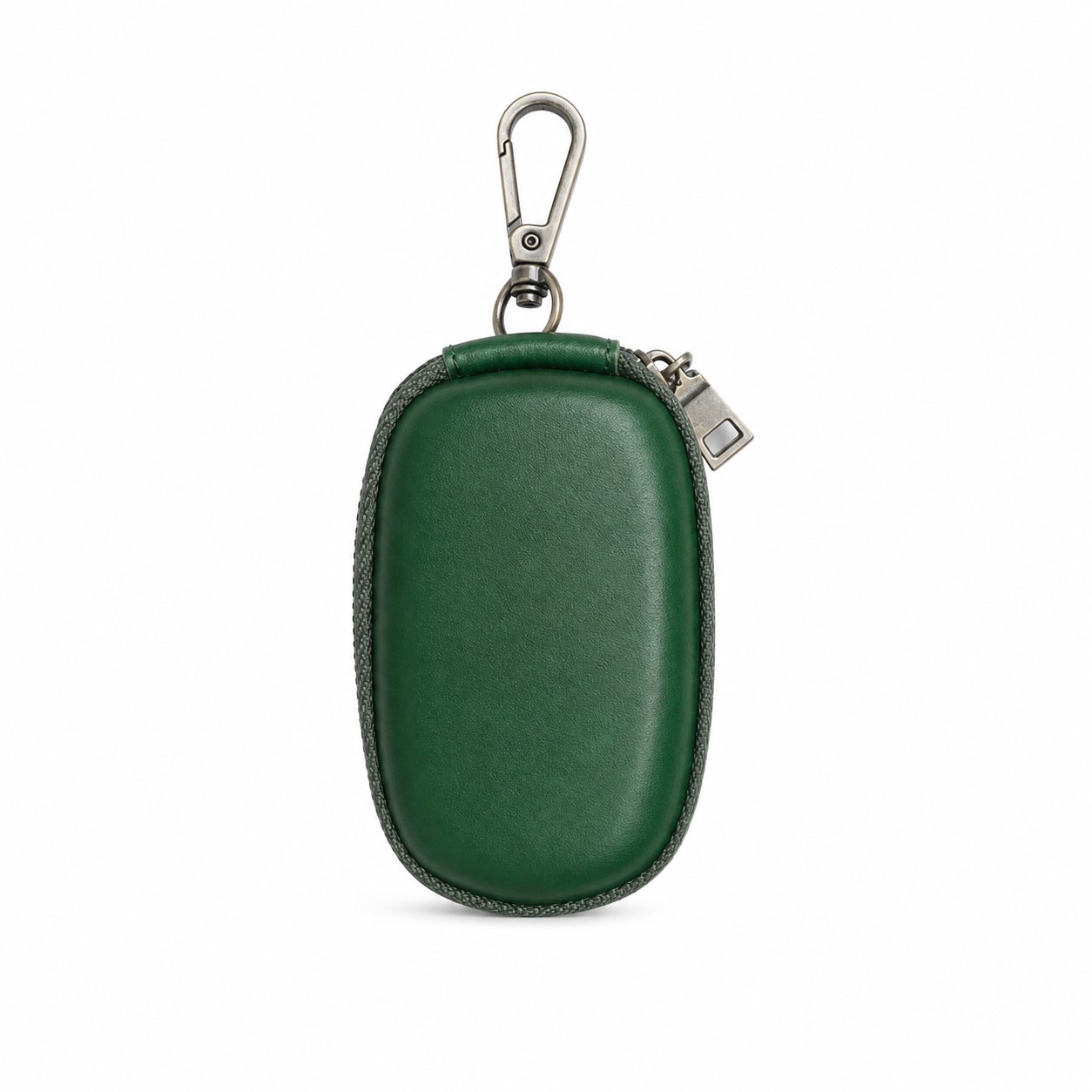 Zippered Genuine Leather Car Key Case — view 2