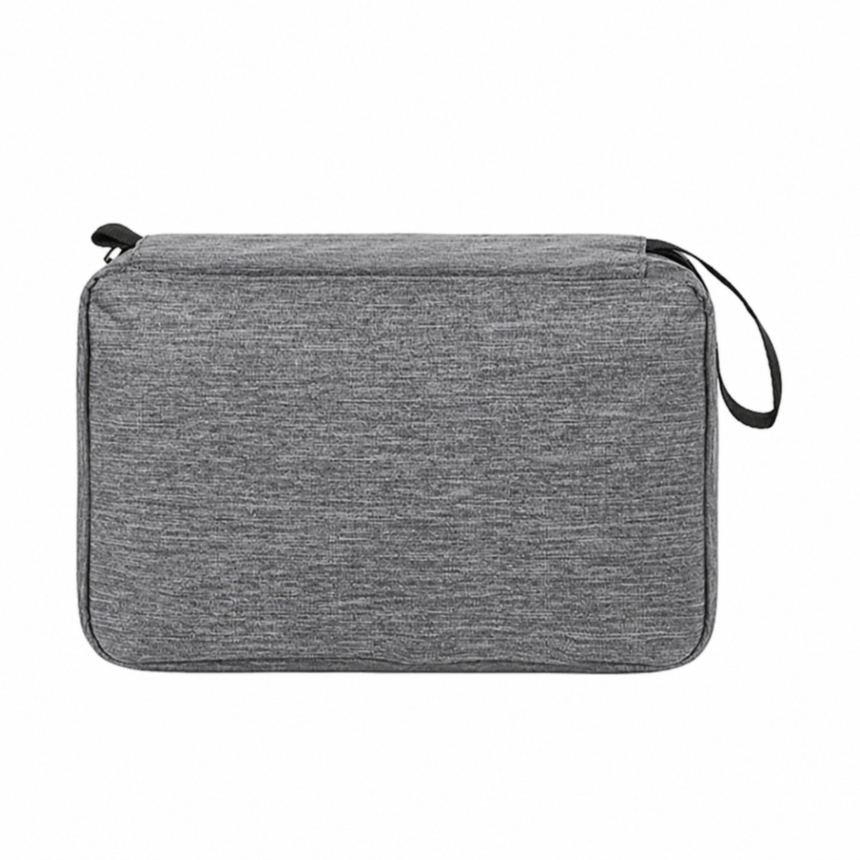 Hanging Heathered Toiletry Bag — Gray