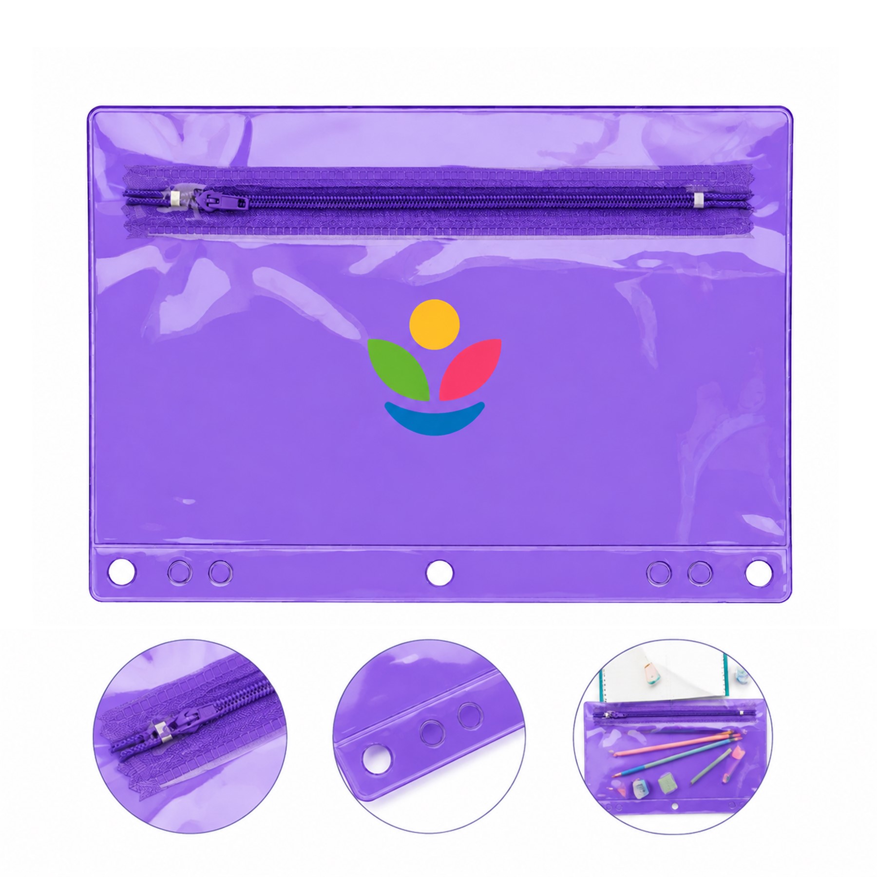 Zippered ABS Writing Instrument Case — view 1