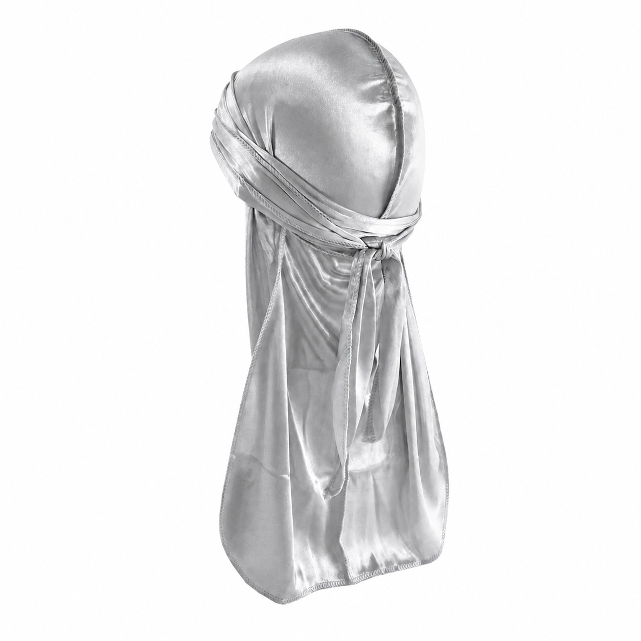 Polyester Pirate Head Wrap Scarf — Silver