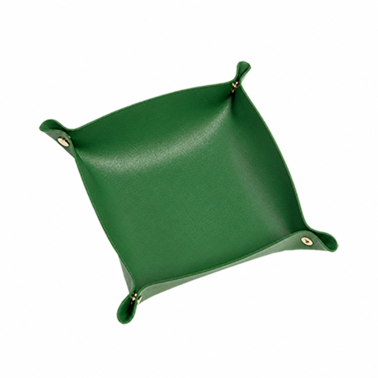 Snap Corner PU Valet Tray — Green