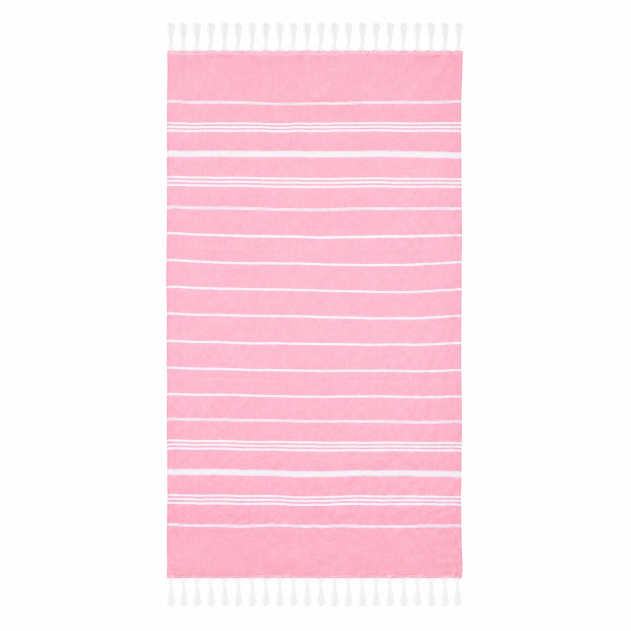 Cotton Turkish Beach Towel — Pink