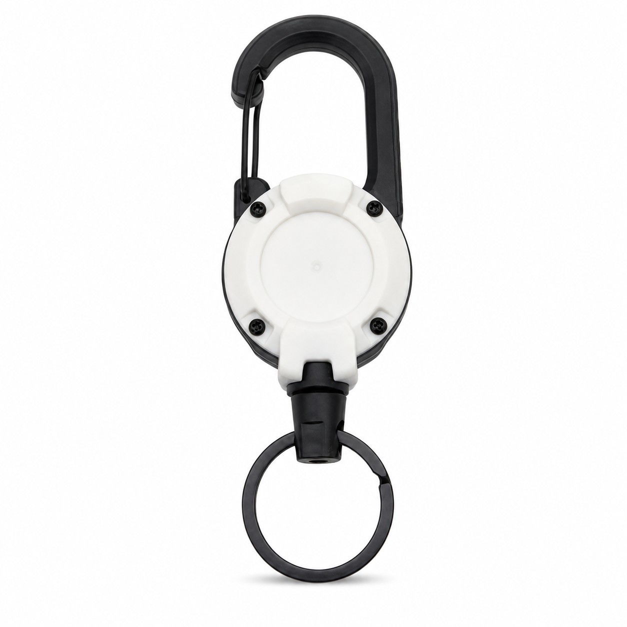 Retractable ABS Key Reel With Carabiner — view 2