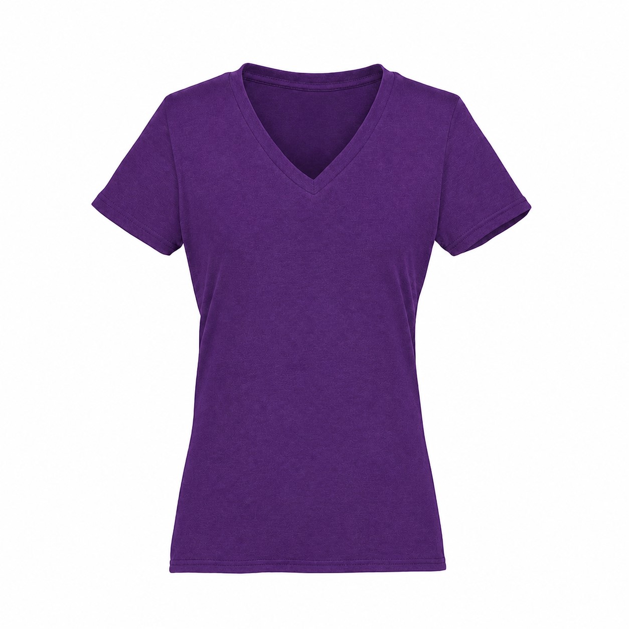 Ladies Tri Blend V Neck Tee — Purple