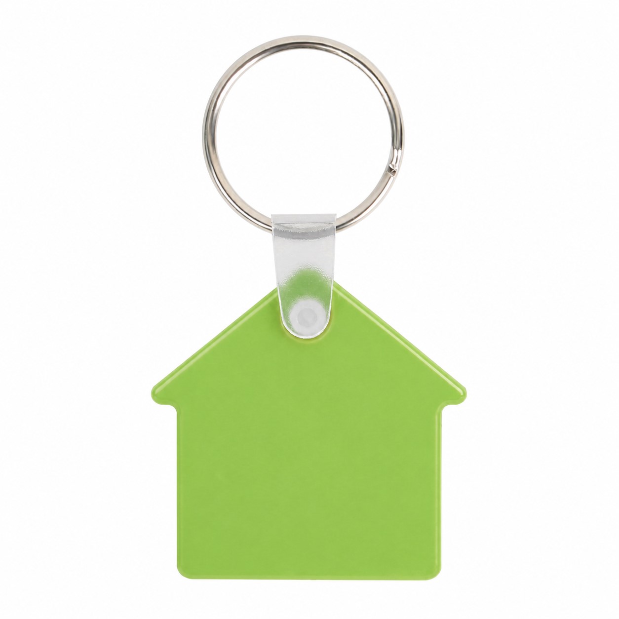 House Shape PVC Key Tag — Light Green