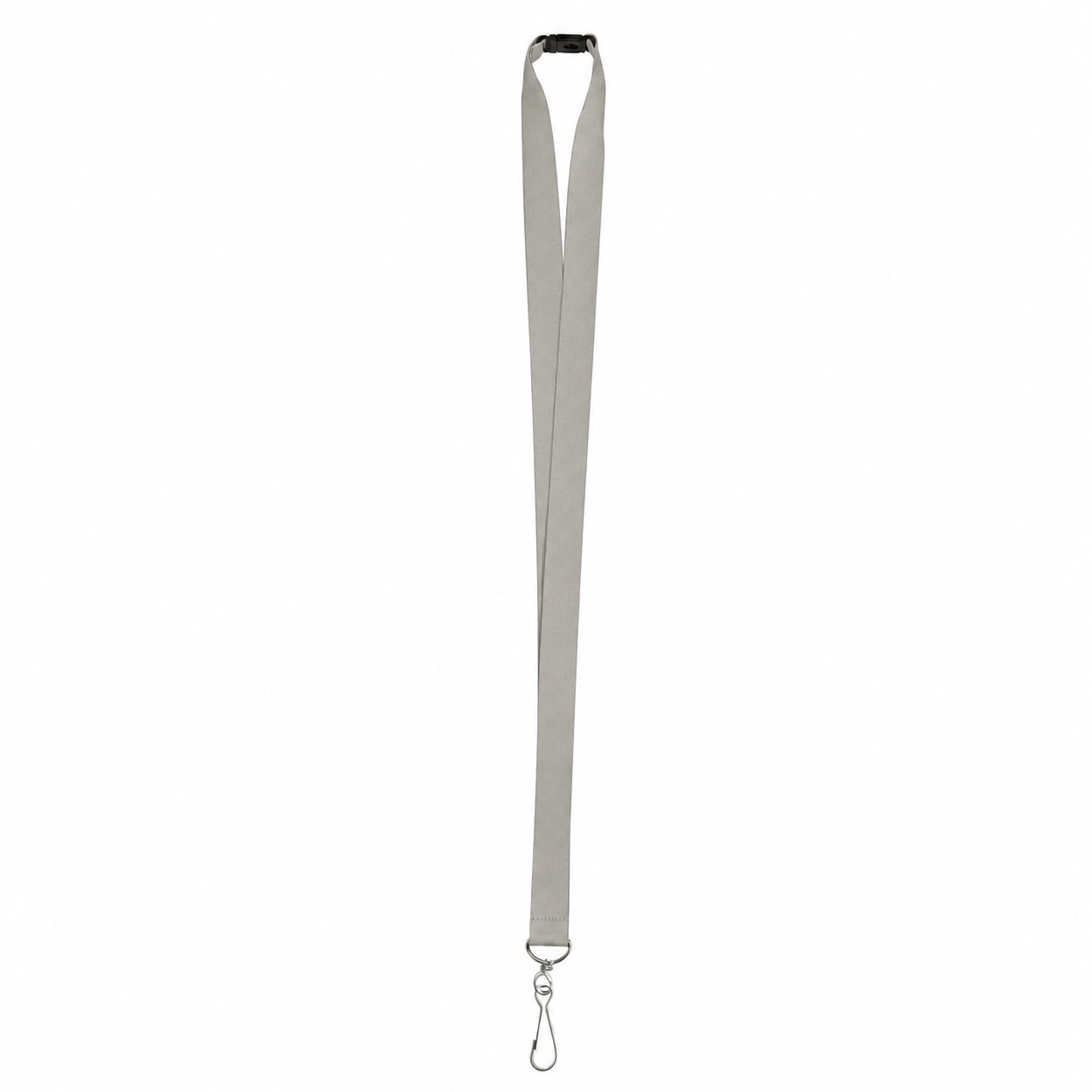 Polyester J Hook Breakaway Lanyard — Nickel Silver