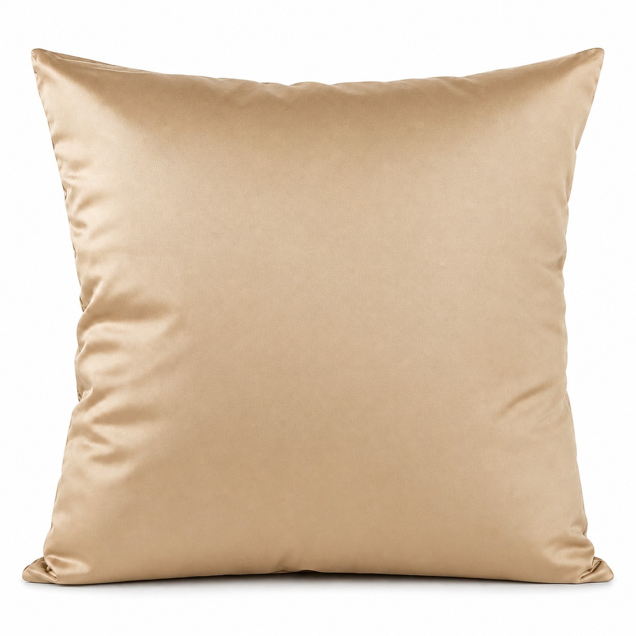 Cotton Square Throw Pillow — Tan Beige