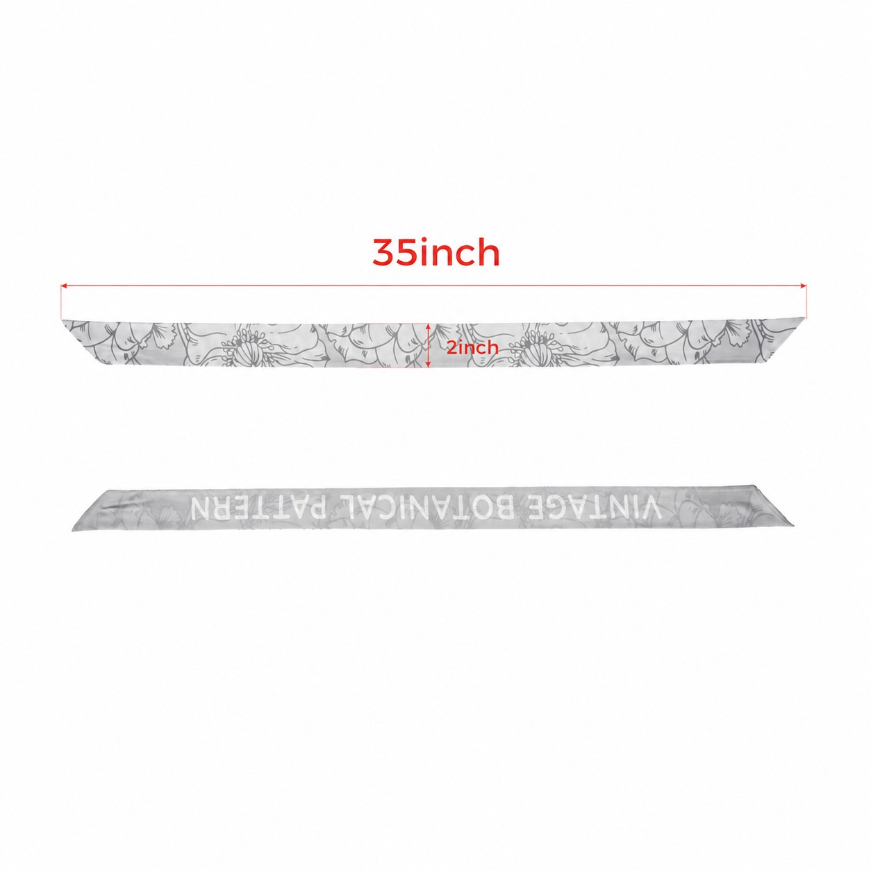 50D Polyester Smooth Surface Scarf — Silver