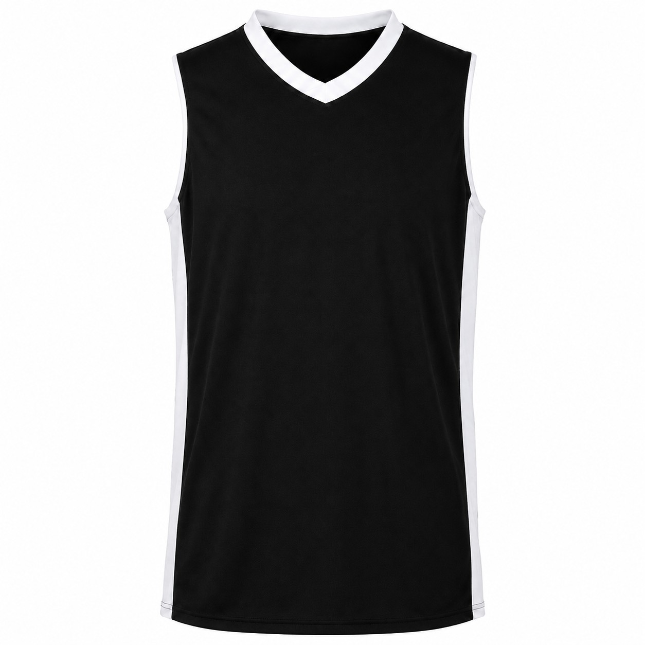 Men's Polyester Basketball Jersey — Black