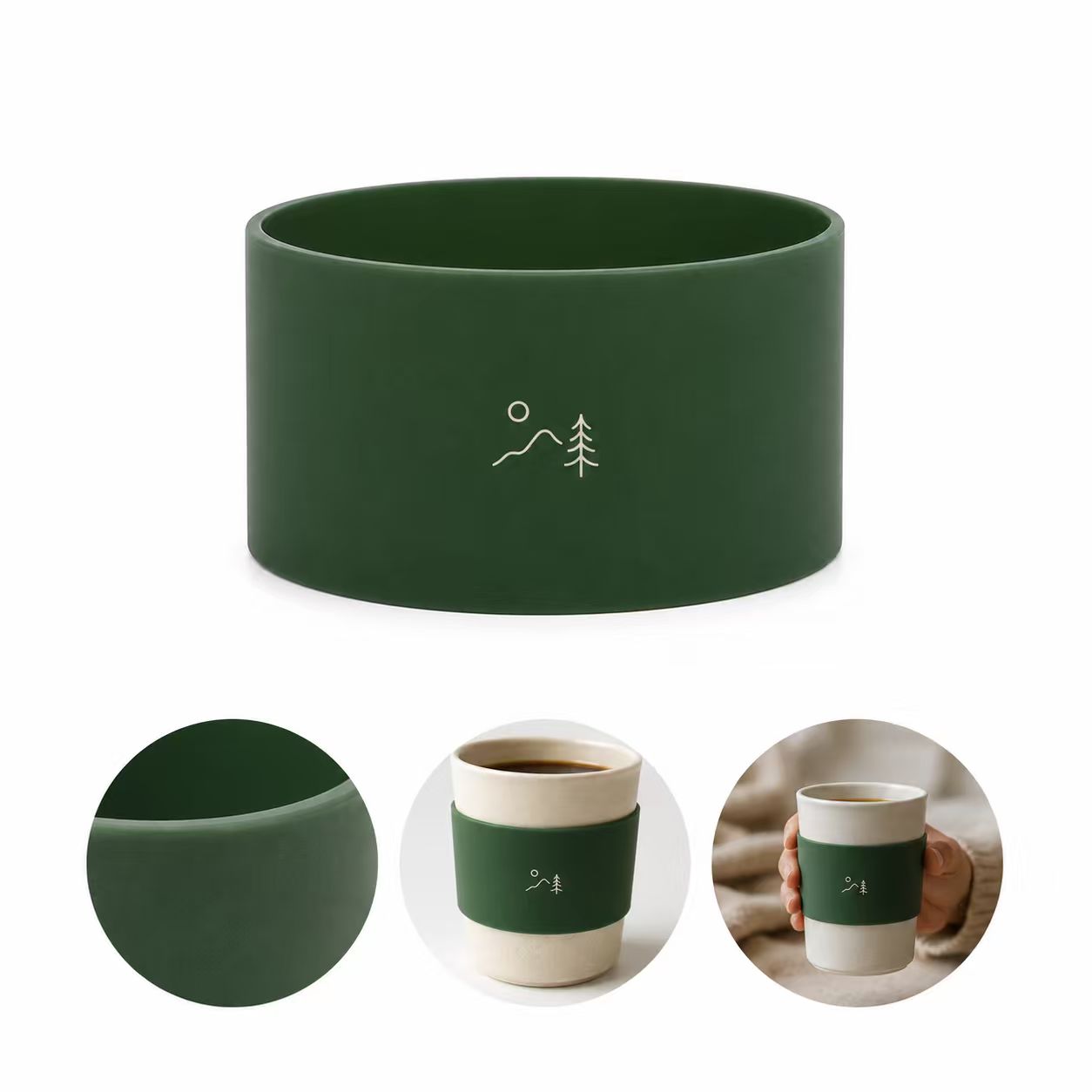 Silicone Beverage Sleeve With Flexible Fit