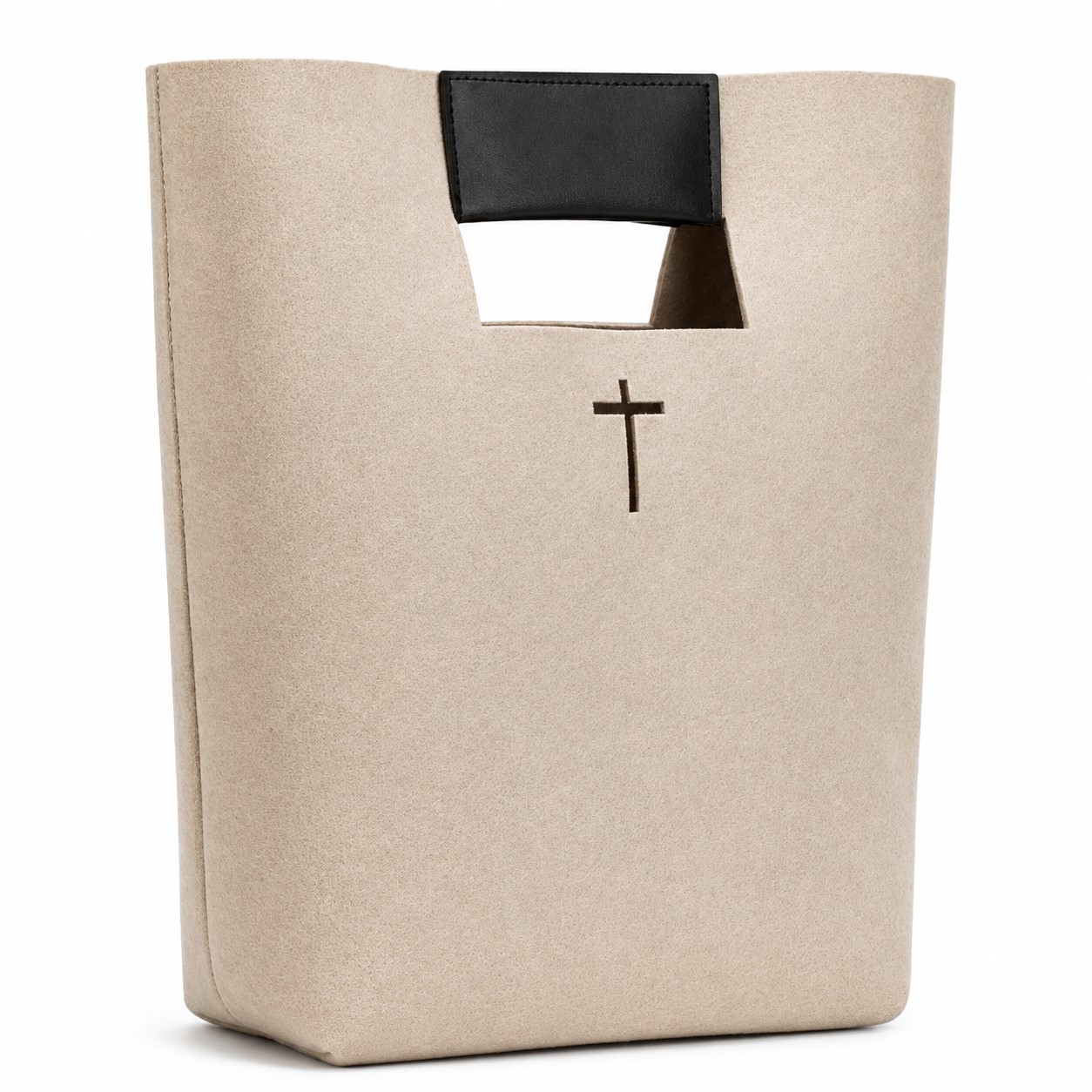 Felt Tote With Cross Accent — view 2