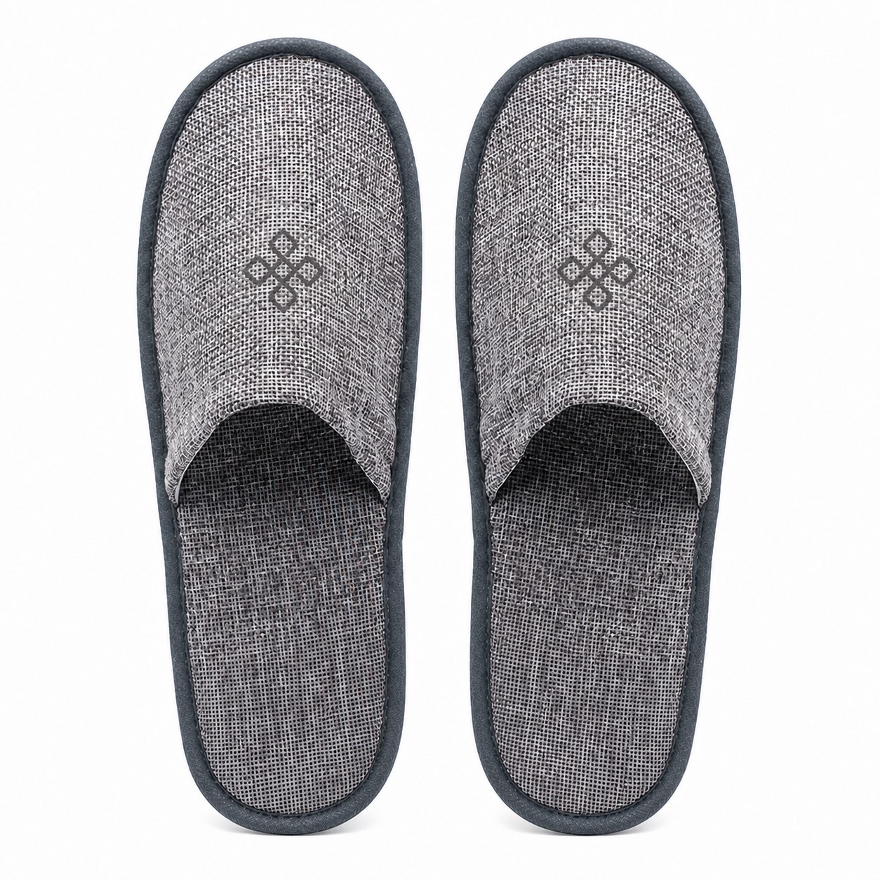 Closed Toe Linen EVA Guest Slippers