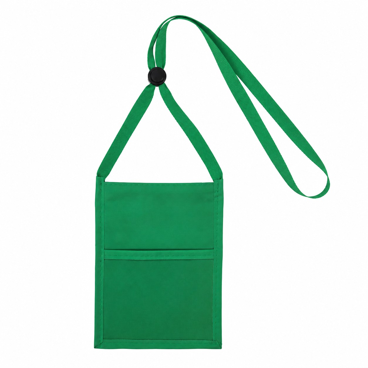Adjustable Lanyard Badge Wallet — Green
