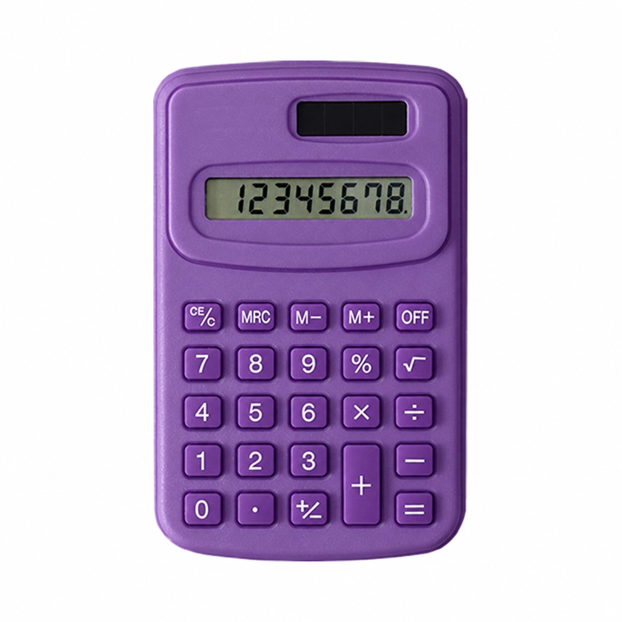 Mini ABS Solar Calculator — Purple