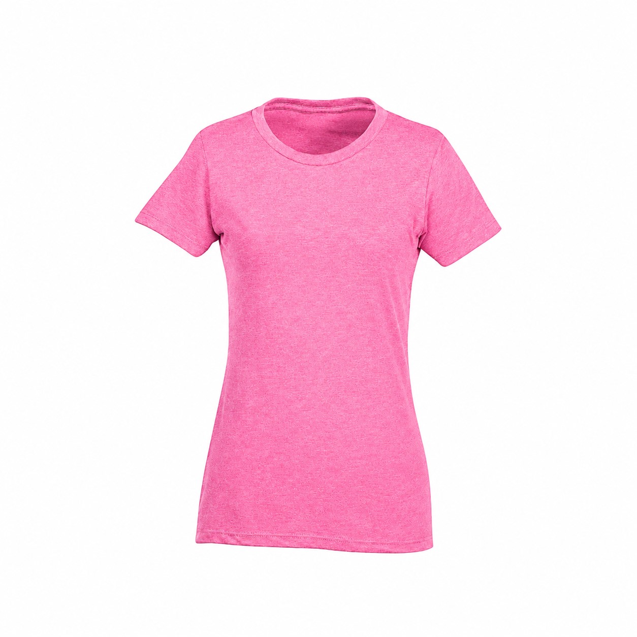 Ladies Combed Ringspun Cotton Blend Tee — Pink