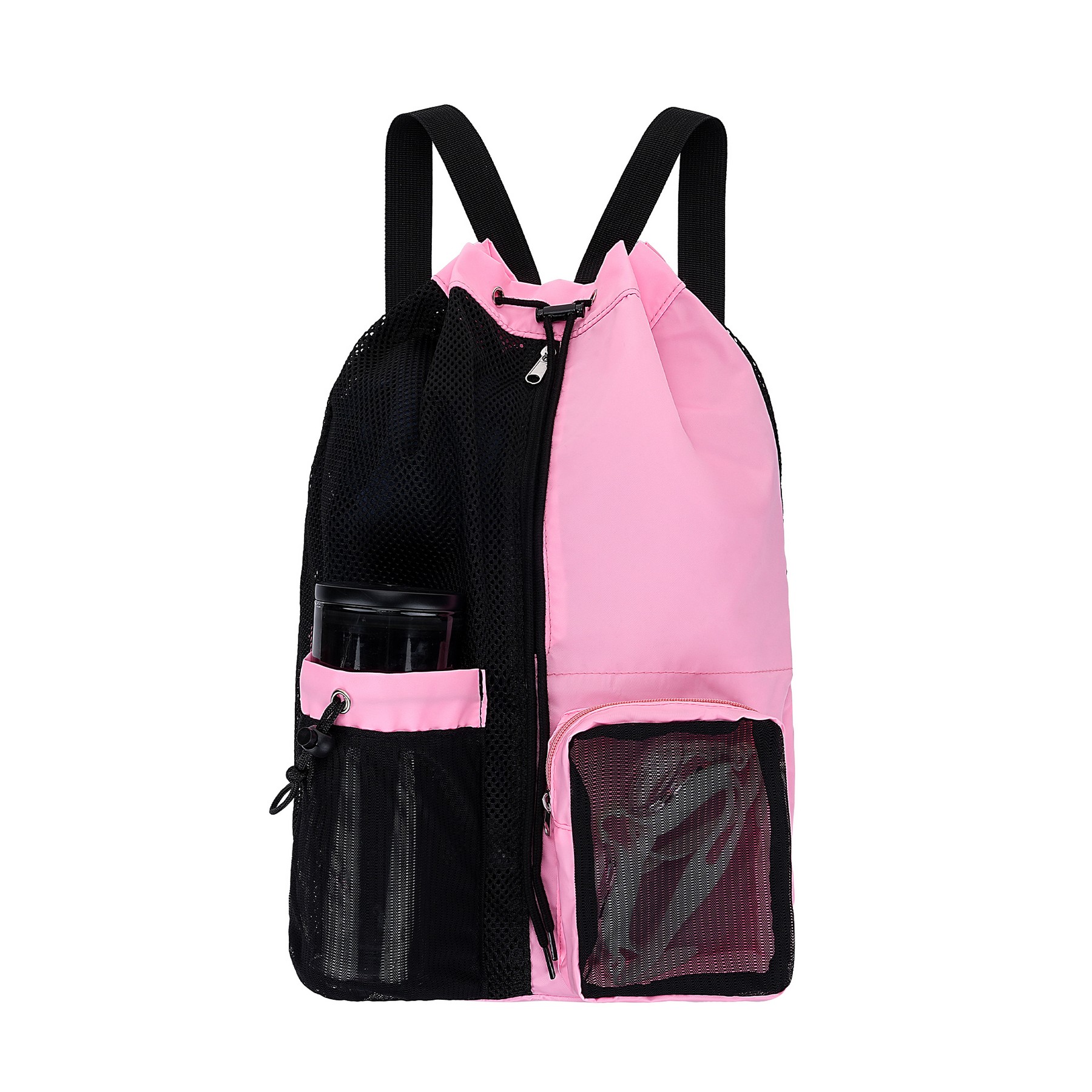 Mesh Pocket Drawstring Bag — view 2