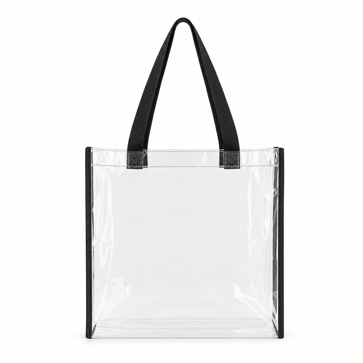 Transparent PVC Gusseted Event Tote Bag — view 2